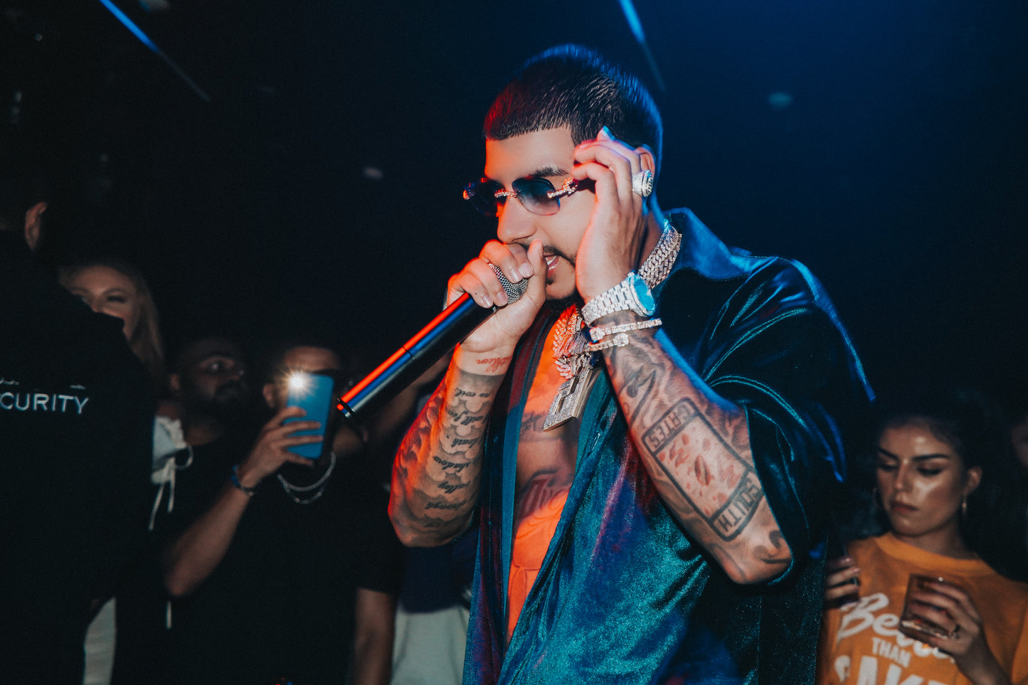 NIGHT TURQUOISE VELVET SET